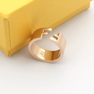 FENDI Signature Duo Tone Cuff Bracelet