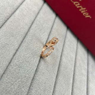 CARTIER Sylvara Panther Pavé Open Ring