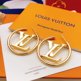 Louis Vuitton Golden Circle Monogram Earrings