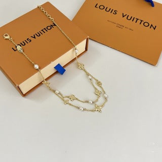 Louis Vuitton Star Bloom Double Layer Chain Necklace