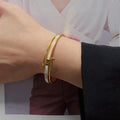 Cartier Juste un Clou bracelet with white mother-of-pearl