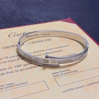 Cartier Juste un Clou bracelet with white mother-of-pearl