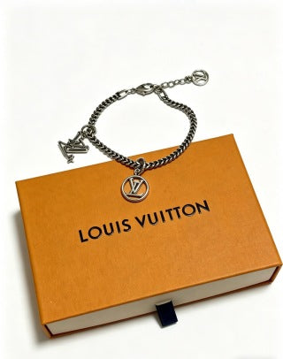 Louis Vuitton Emblem Charm Chain Bracelet